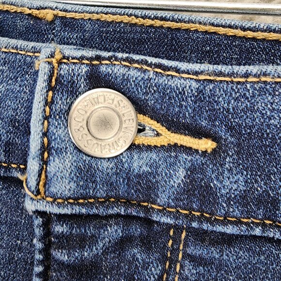 Levis Jeans Womens 24W Blue 311 Stretch High Rise Shaping Skinny Capri - Picture 4 of 14